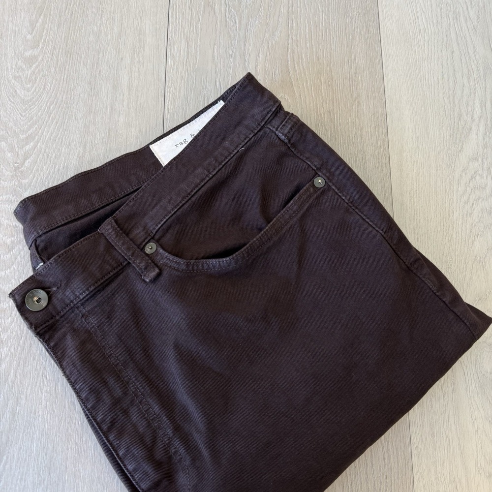 Rag & Bone Pants Mens 38x32 Fit 2 Slim Stretch Twill Chino Dark Red New York